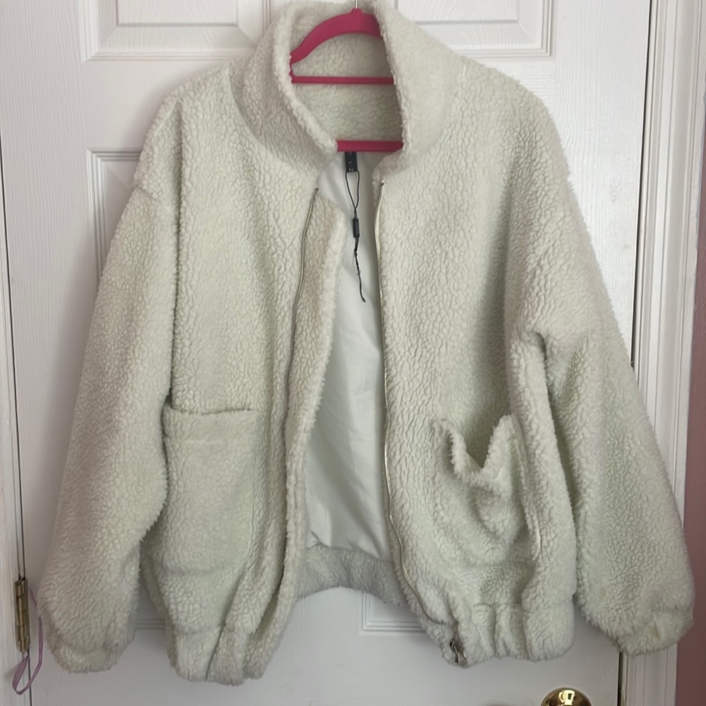 White Zaful Sherpa